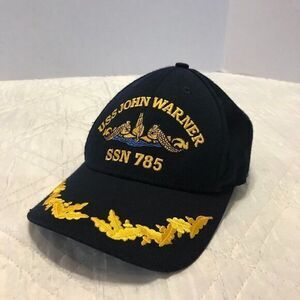 USS John Warner SSN 785 black baseball cap‎